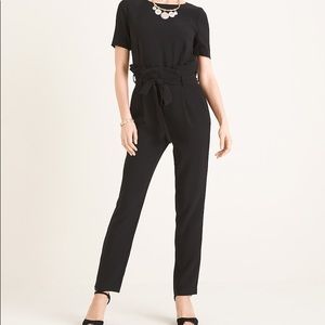 Chico’s Black Pleated Jumpsuit